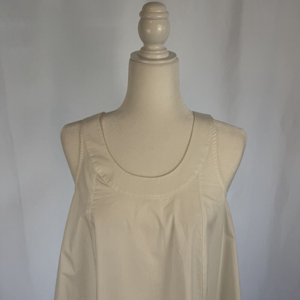 J. CREW Women's Scoopneck Shift Dress Cotton Poplin Dress White Size XS Vacation - Picture 6 of 12